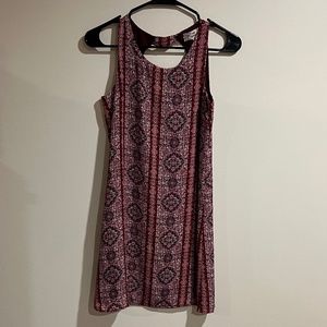 Pink Republic Red/Pink Print Slip Dress - Size XS